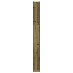 Outdoor Shower 226 cm Solid Pine Wood and Stainless Steel Natural impregnated