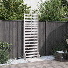 Outdoor Shower 225 cm Solid Pine Wood and Stainless Steel White pine