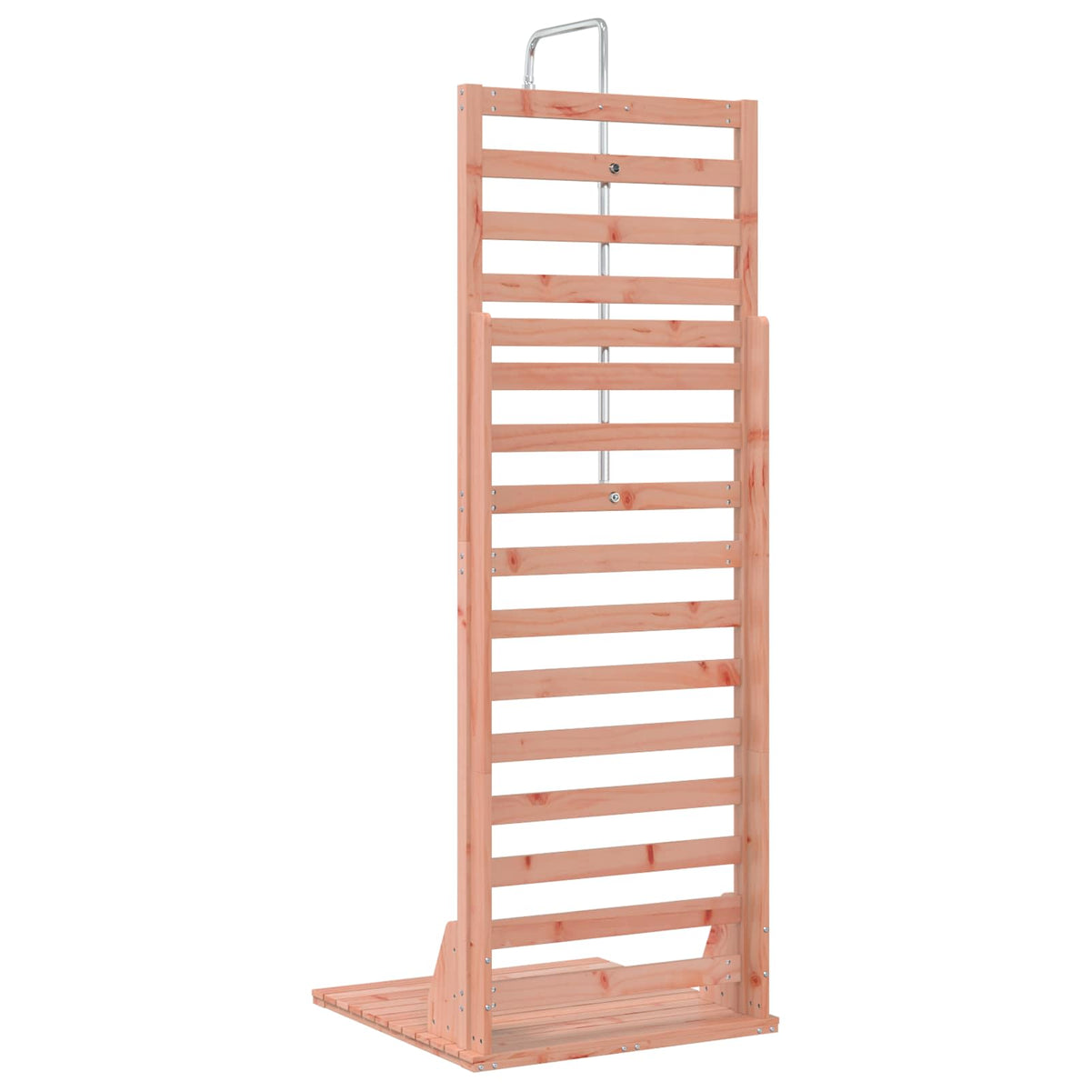 Outdoor Shower 225 cm Solid Pine Wood and Stainless Steel Natural douglas