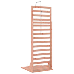 Outdoor Shower 225 cm Solid Pine Wood and Stainless Steel Natural douglas