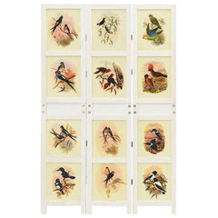 vidaXL Romdivider Panel Folding White 106 x 165 cm MDF 2