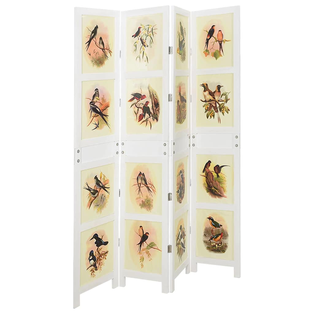 Romdivider Panel Folding White MDF 141.5 x 165 cm
