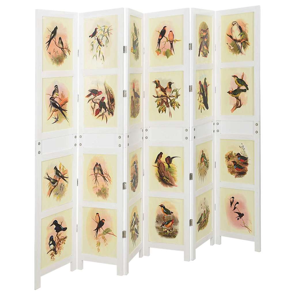 Romdivider Panel Folding White MDF 212 x 165 cm