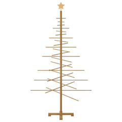vidaXL Wooden Christmas Tree KOTKA 180 cm Bamboo and Solid Pine Wood 5