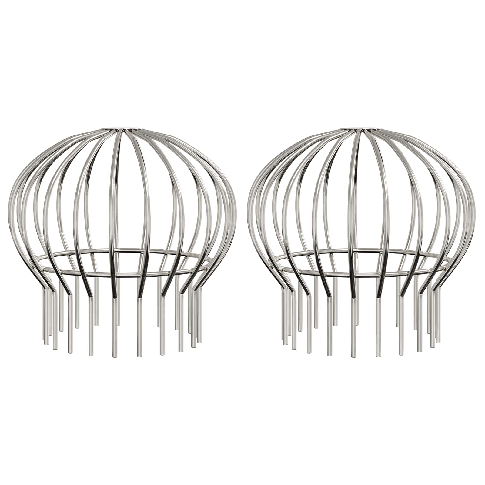 vidaXL Gutter Leaf Guard 2 pcs Silver 200 mm Stainless Steel 2