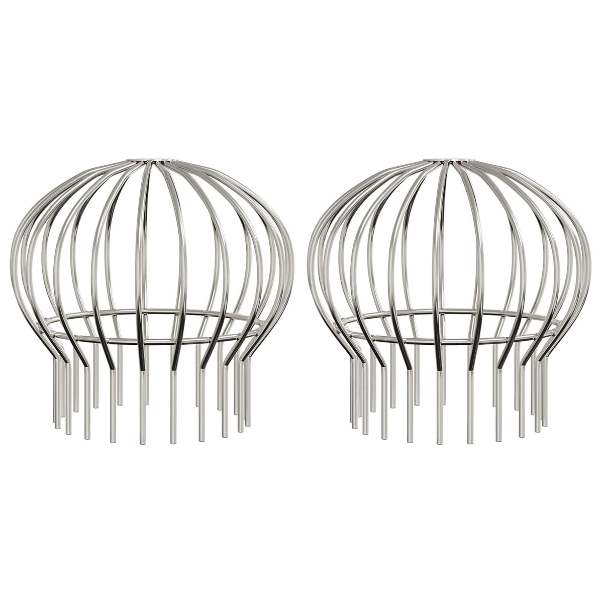 Gutter Leaf Guard Silver Stainless Steel 200 mm 2