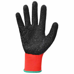 vidaXL Work Gloves 24 pcs Red and Black 11 / XXL Latex Coating 4