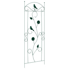 vidaXL Garden Fence 3 pcs Green 110 x 40 cm Steel 5