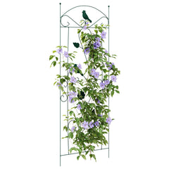 vidaXL Garden Fence 3 pcs Green 110 x 40 cm Steel 3