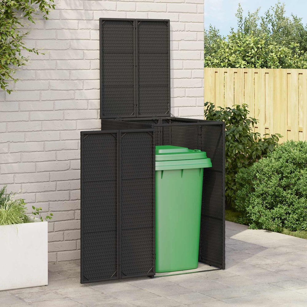 Box Garbage Bin Box 65 x 80 x 115 cm Polyethylene Black 1