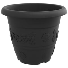 vidaXL Plant Pots 6 pcs Black Ø 39 x 32 cm Plastic 6