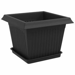 vidaXL Plant Pots 6 pcs Black Plastic 5