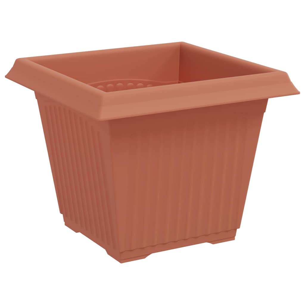 vidaXL Plant Pots 24 pcs Brick Red Plastic 6