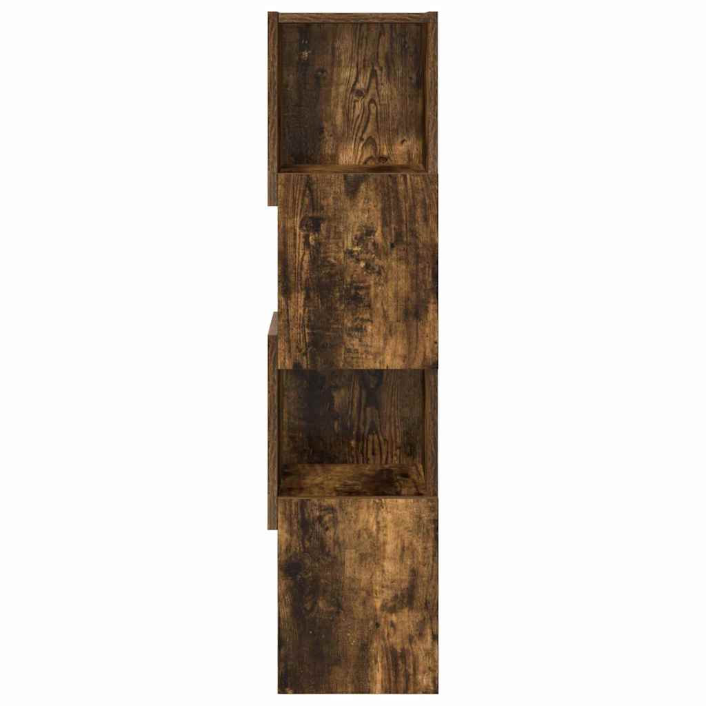 vidaXL Corner Cabinet 25.5x25x102cm Engineered Wood Smoked Oak 5