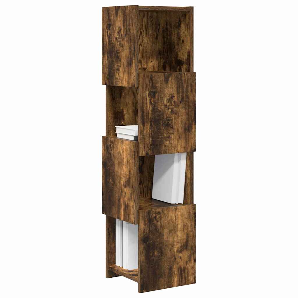 vidaXL Corner Cabinet 25.5x25x102cm Engineered Wood Smoked Oak 3
