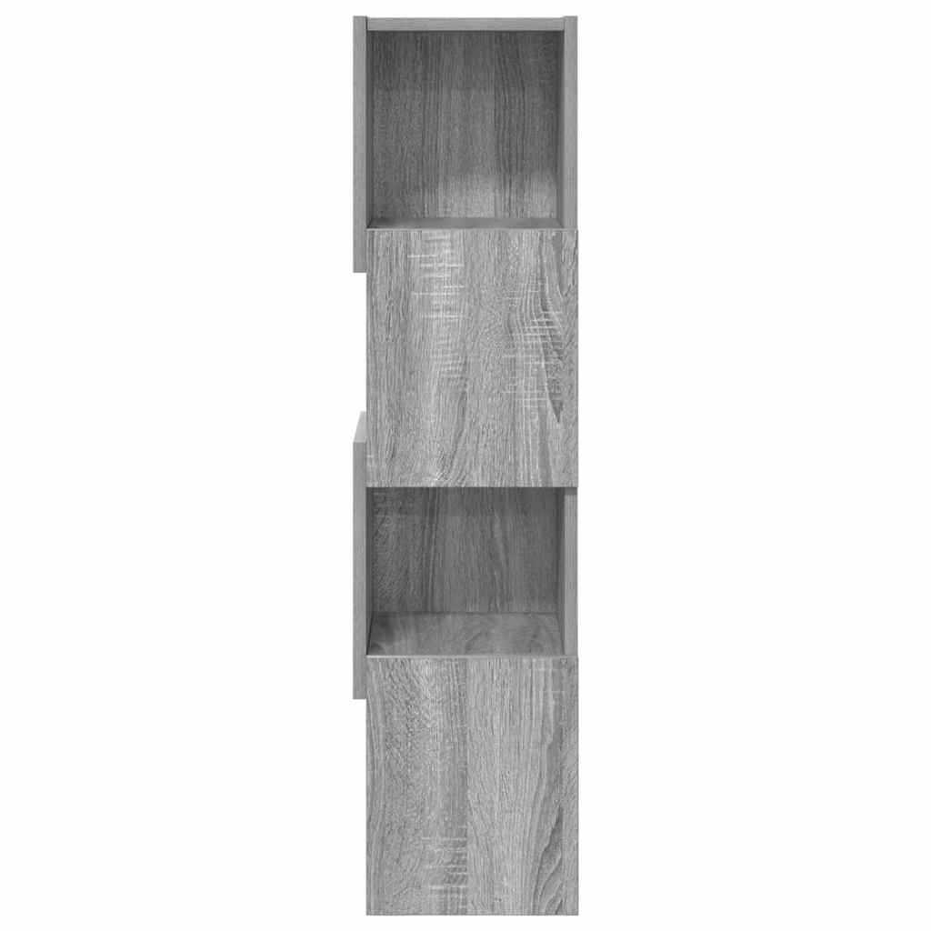 vidaXL Corner Cabinet 25.5x25x102cm Engineered Wood Grey Sonoma 5