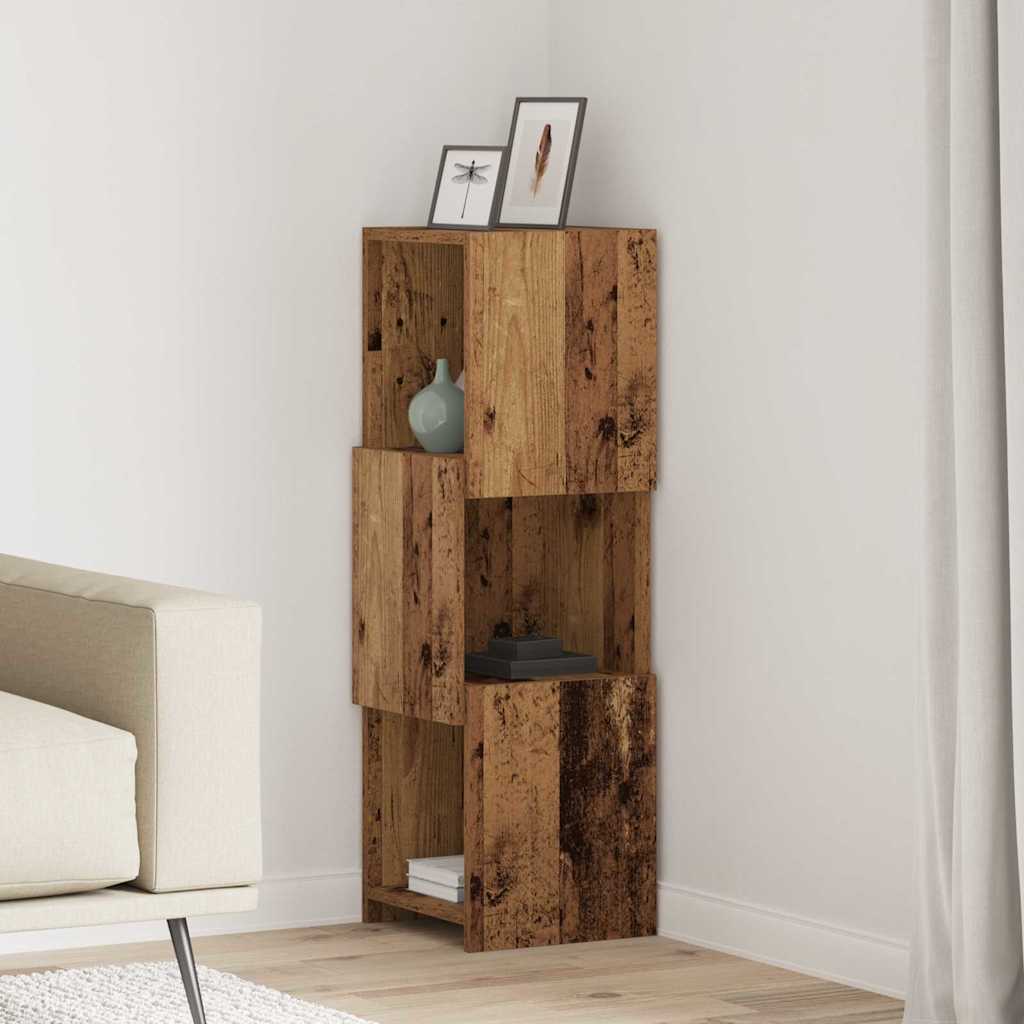 vidaXL Corner Cabinet 30.5x30x95cm Engineered Wood Old Wood 1