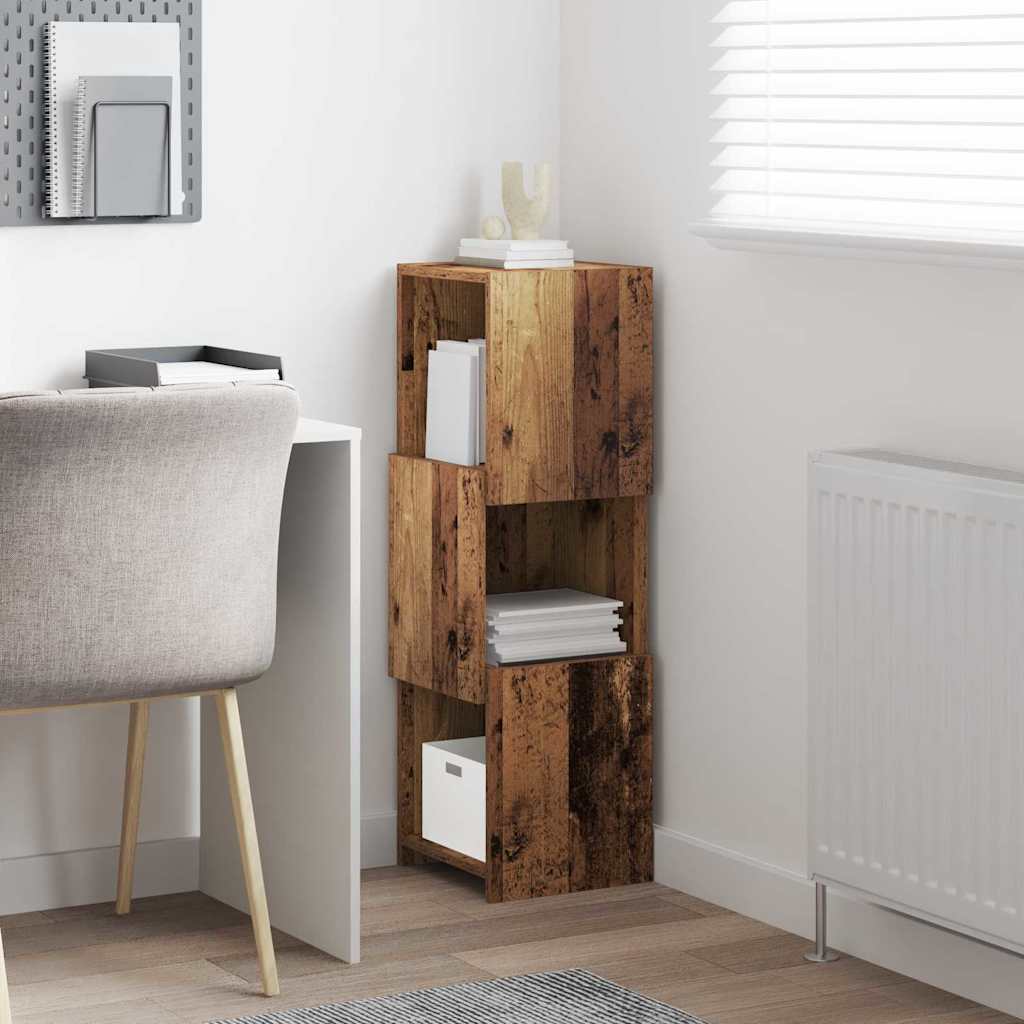 vidaXL Corner Cabinet 30.5x30x95cm Engineered Wood Old Wood 4