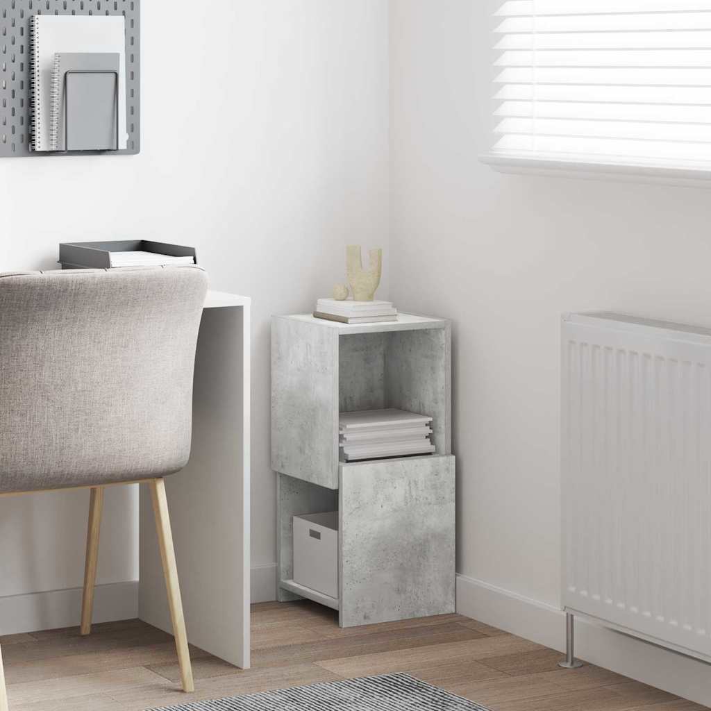 vidaXL Corner Cabinet 30.5x30x65cm Engineered Wood Concrete Grey 4
