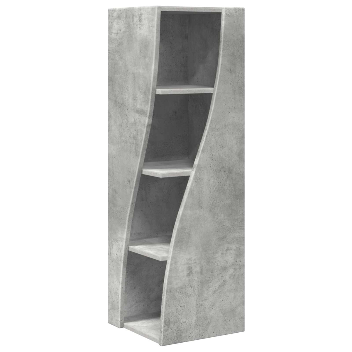 Corner Cabinet Engineered Wood Concrete Grey, image 2