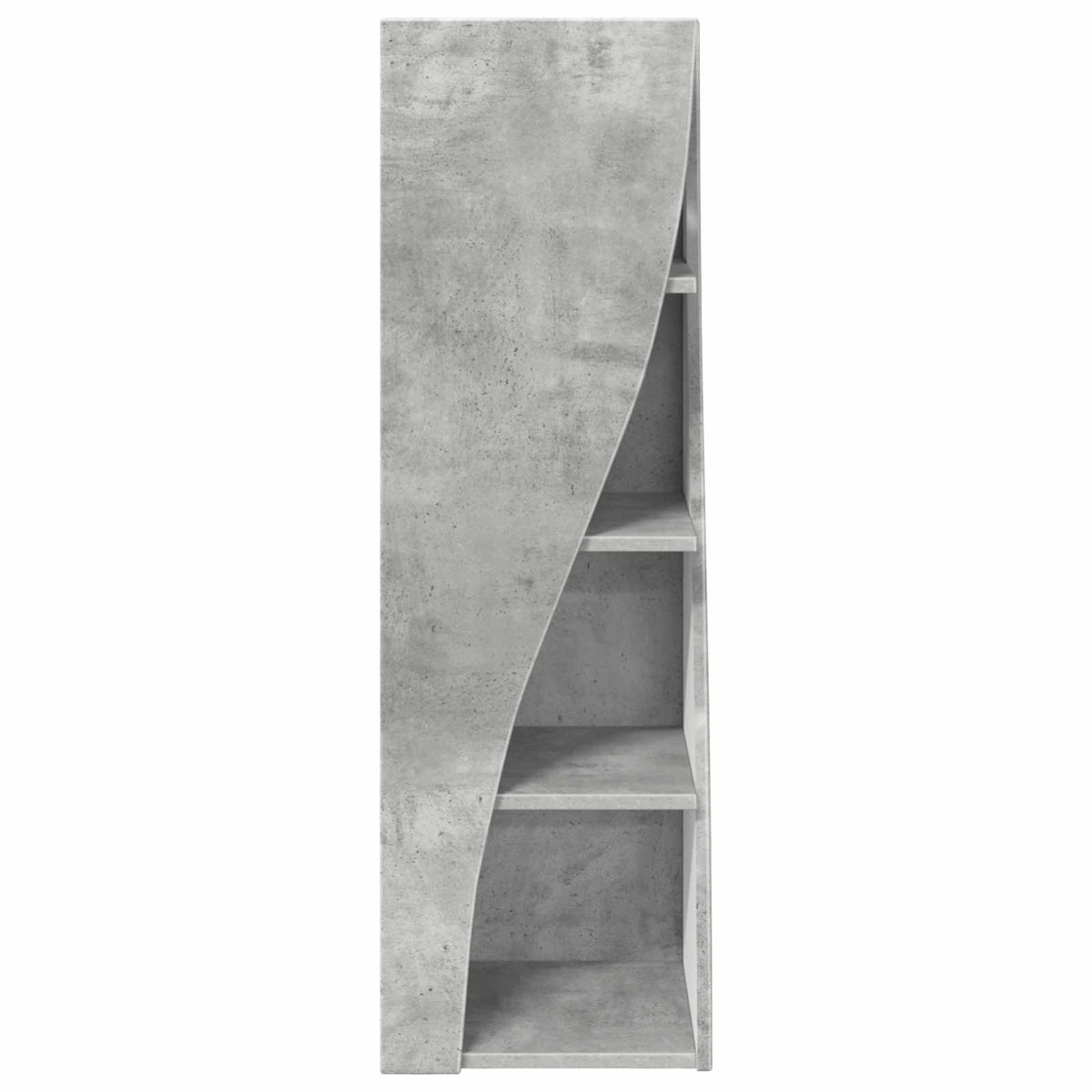 Corner Cabinet Engineered Wood Concrete Grey, image 5
