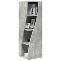 Corner Cabinet Engineered Wood Concrete Grey, image 3