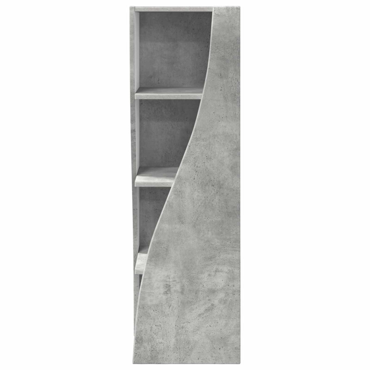 Corner Cabinet Engineered Wood Concrete Grey, image 6