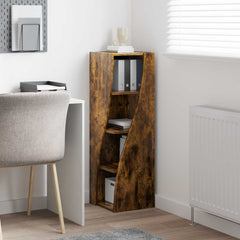 Corner Cabinet Engineered Wood Smoked Oak, image 4