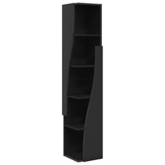 Corner Cabinet Engineered Wood Width 27.5 cm Black 140 cm