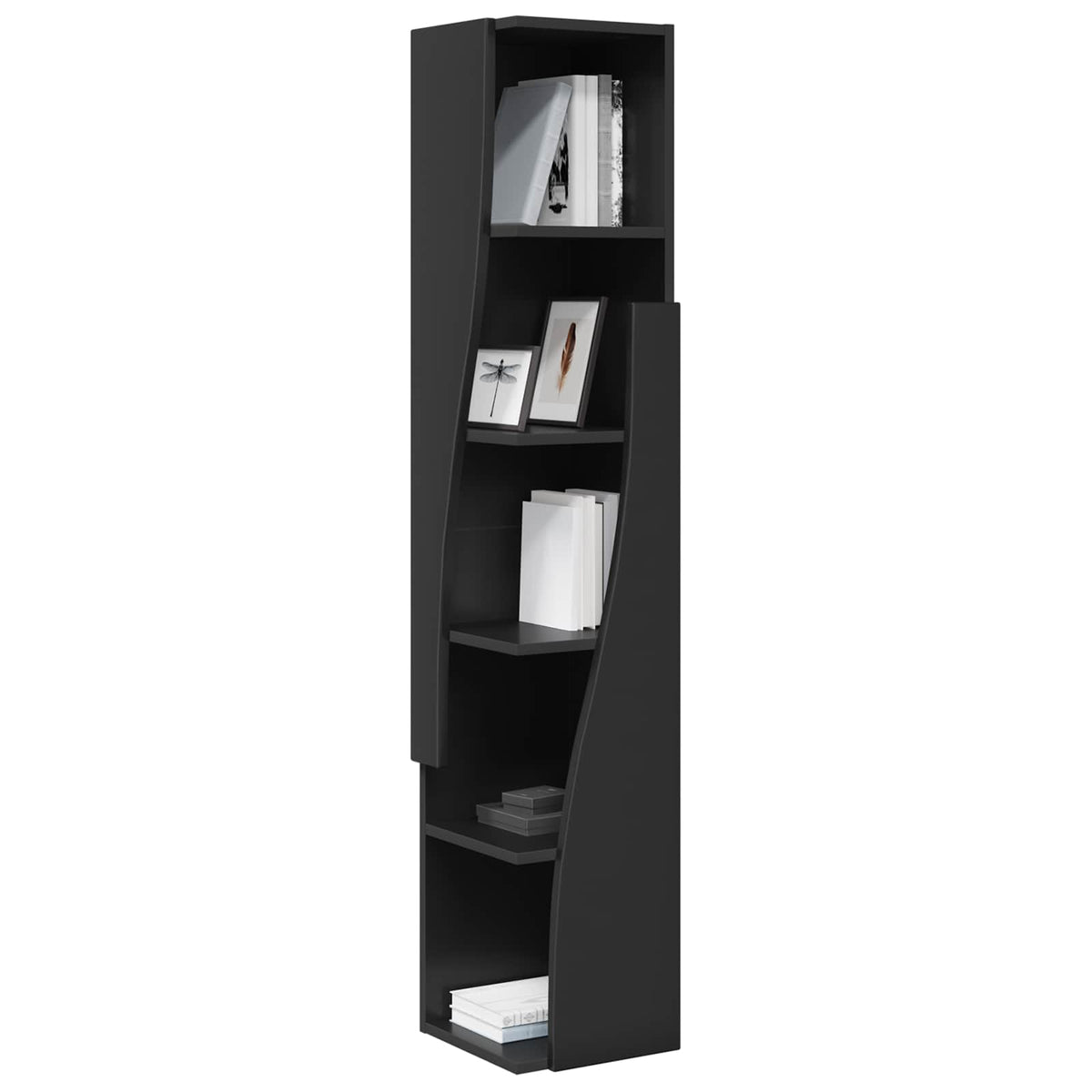 Corner Cabinet Engineered Wood Width 27.5 cm Black 140 cm
