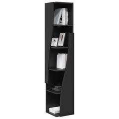 Corner Cabinet Engineered Wood Width 27.5 cm Black 140 cm