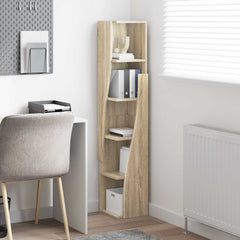 vidaXL Corner Cabinet 27.5x27x140cm Engineered Wood Sonoma Oak 4