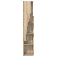 vidaXL Corner Cabinet 27.5x27x140cm Engineered Wood Sonoma Oak 5