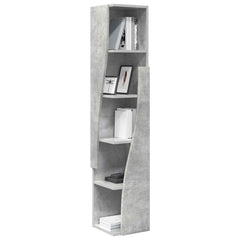 vidaXL Corner Cabinet 27.5x27x140cm Engineered Wood Concrete Grey 3