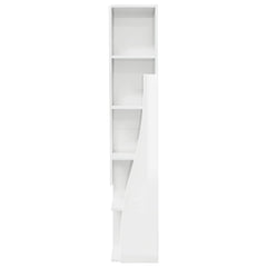Corner Cabinet Engineered Wood High Gloss White, image 6