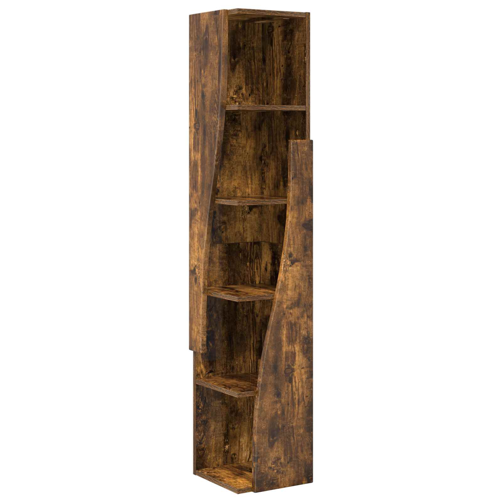vidaXL Corner Cabinet 27.5x27x140cm Engineered Wood Smoked Oak 2