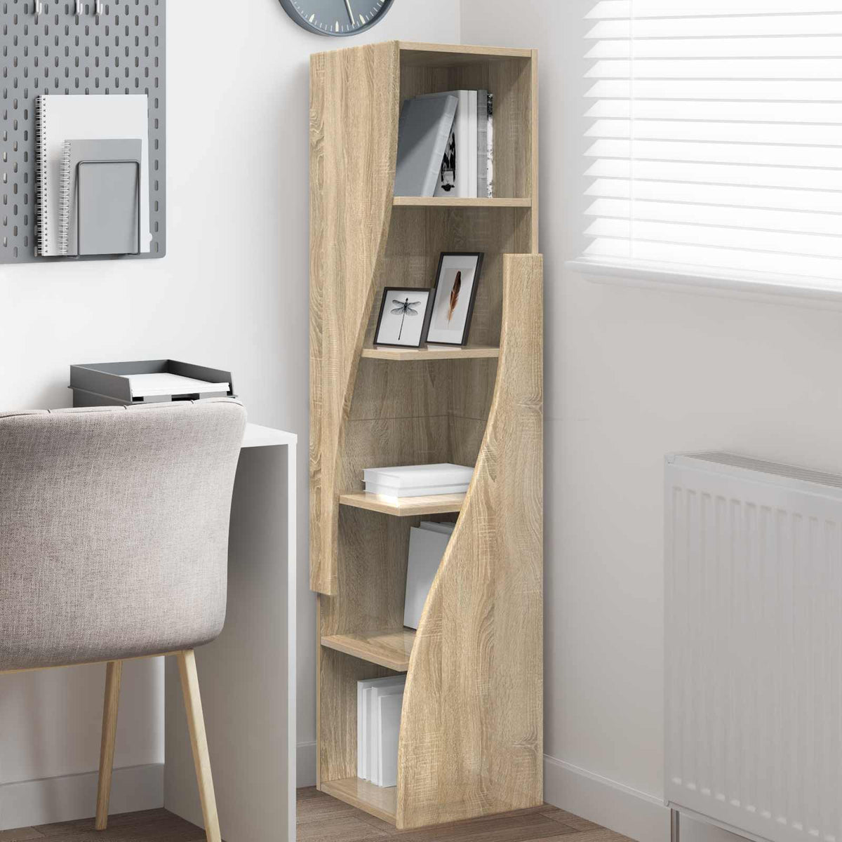 Corner Cabinet Engineered Wood Sonoma Oak, image 4