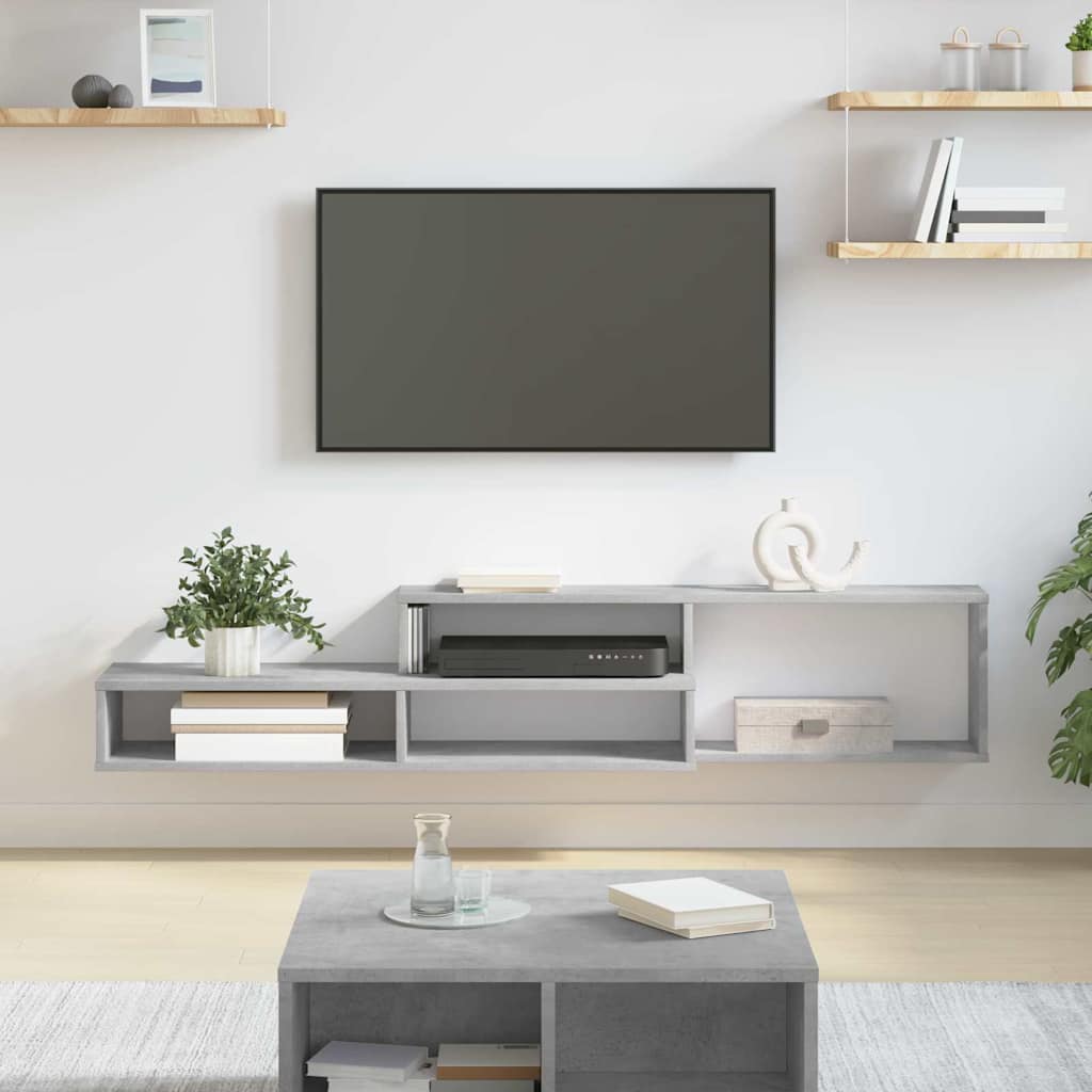 vidaXL Wall TV Stand 150 x 25 x 28.5 cm Engineered Wood 1