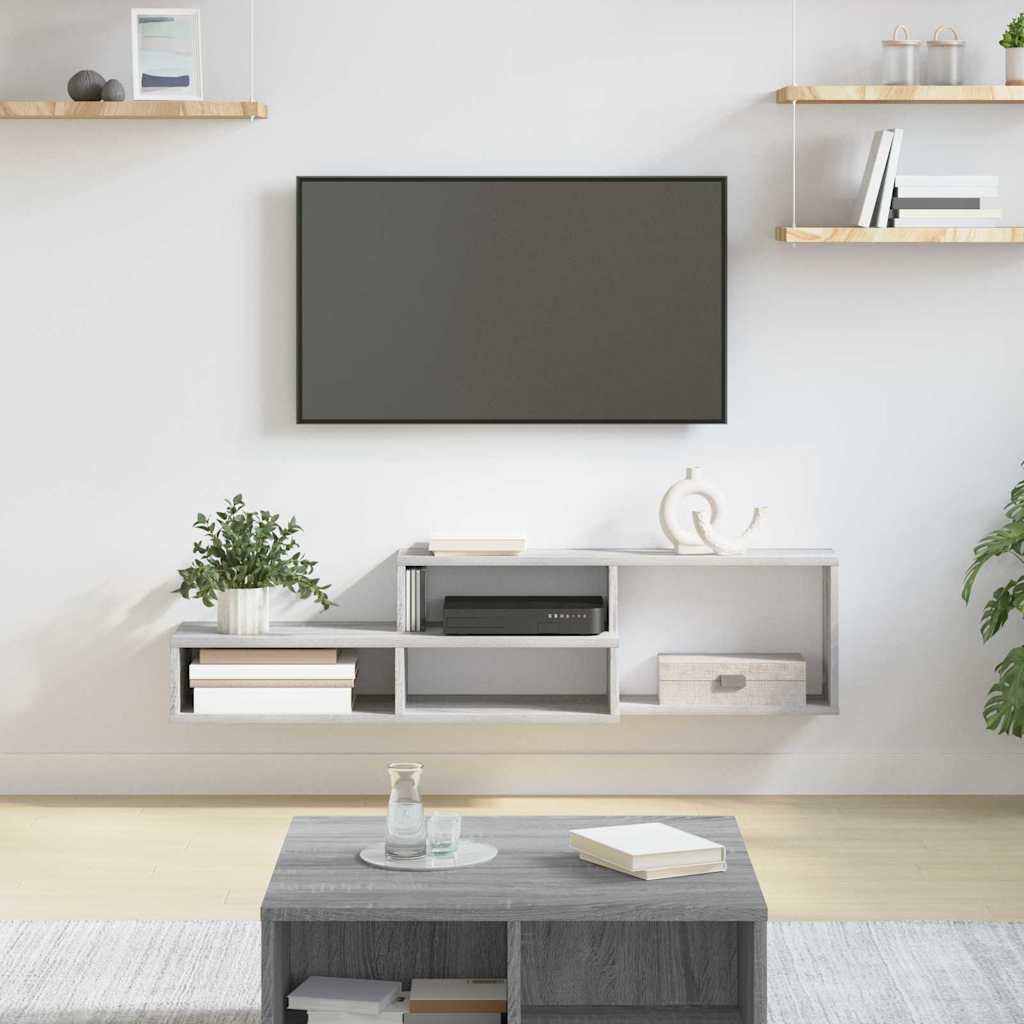 vidaXL Wall TV Stand 120 x 25 x 28.5 cm Engineered Wood 1