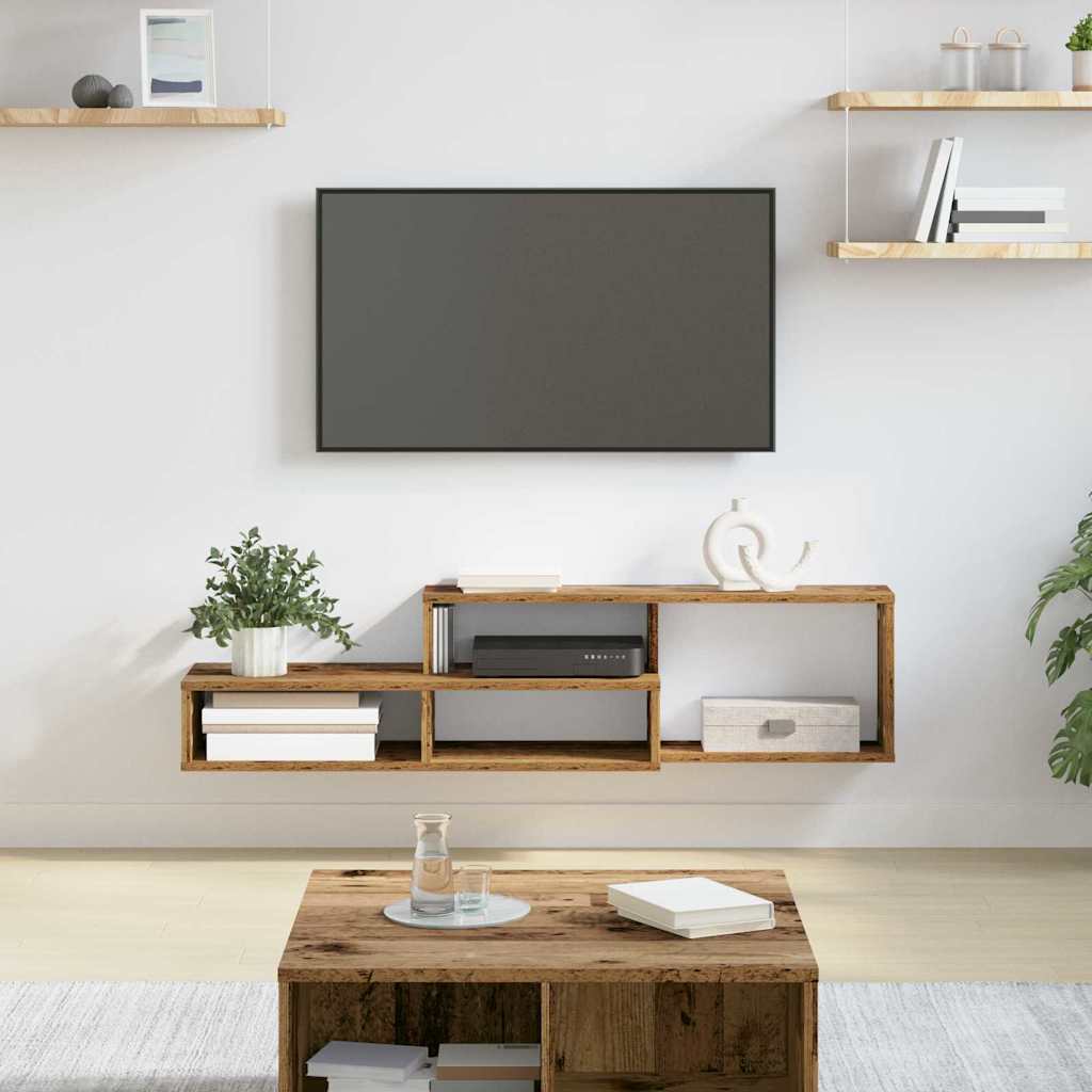 vidaXL Wall TV Stand 120 x 25 x 28.5 cm Engineered Wood 1