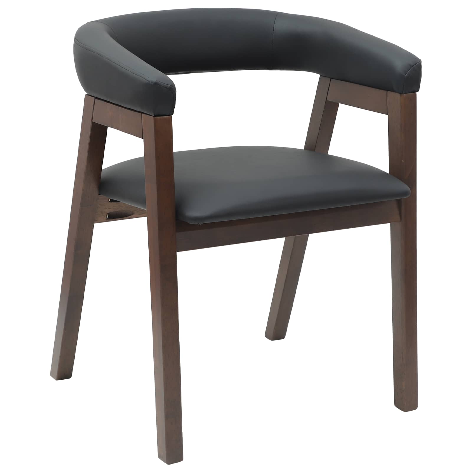 vidaXL Dining Chairs 2 pcs Solid Rubber Wood Light Brown 4