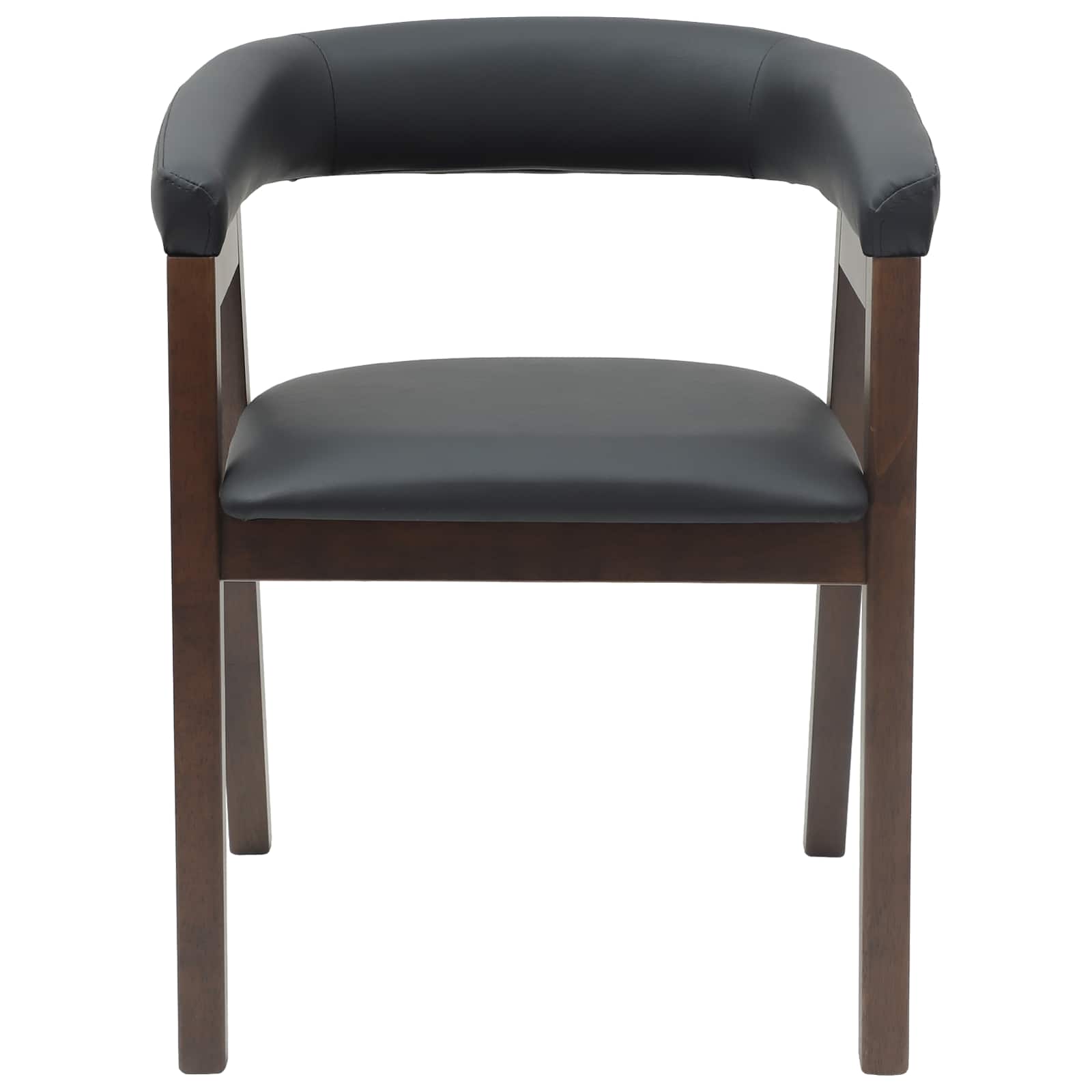 vidaXL Dining Chairs 2 pcs Solid Rubber Wood Light Brown 5