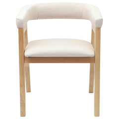vidaXL Dining Chairs 2 pcs Solid Rubber Wood Natural 54 x 57 x 73 cm 5