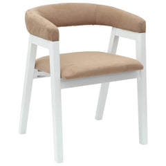 vidaXL Dining Chairs 2 pcs Solid Rubber Wood White 54 x 57 x 73 cm 4