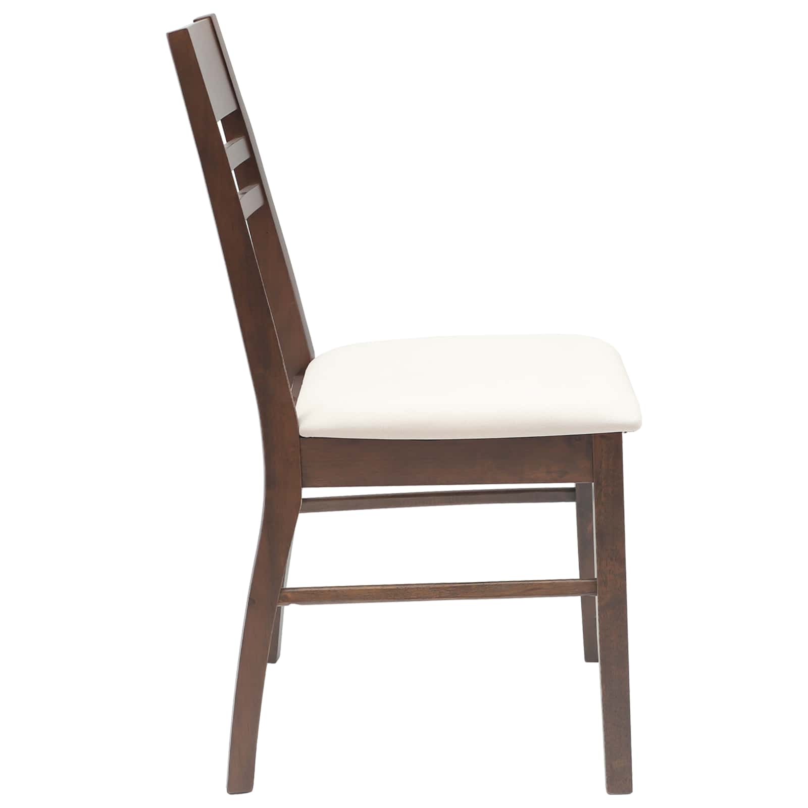vidaXL Dining Chairs 2 pcs Solid Rubber Wood Light Brown 6