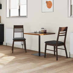 vidaXL Dining Chairs 2 pcs Solid Rubber Wood Light Brown 3