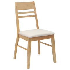 vidaXL Dining Chairs 2 pcs Solid Rubber Wood Natural 43 x 54 x 89 cm 4