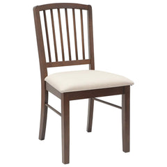 vidaXL Dining Chairs 2 pcs Solid Rubber Wood Light Brown 4