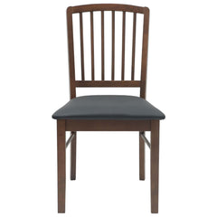vidaXL Dining Chairs 2 pcs Solid Rubber Wood Light Brown 5