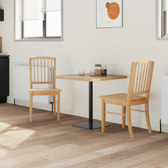 vidaXL Dining Chairs 2 pcs Solid Rubber Wood Natural 50 x 52.5 x 91 cm 3